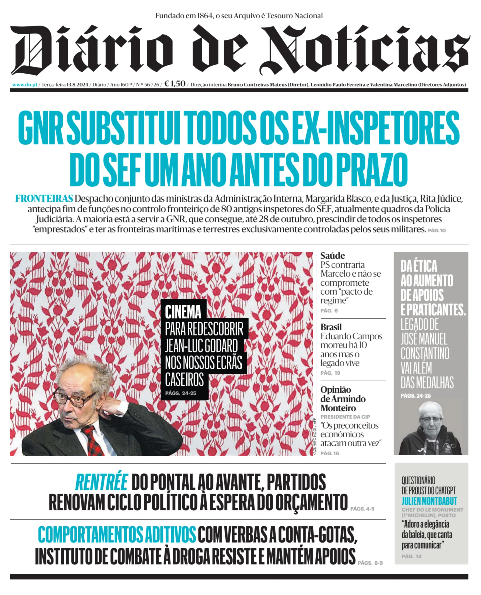 Prima-pagina-Diario de Noticias-edizione-di-oggi-20240813